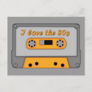 Ik hou van de 80s (cassette) briefkaart