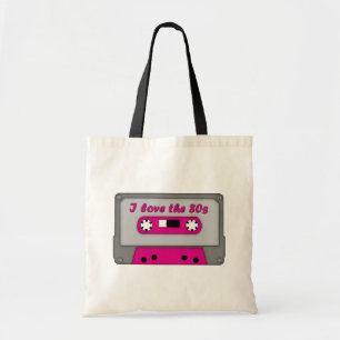 Ik hou van de 80s (cassette) tote bag