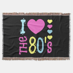 Ik hou van de 80s Disco Costume Deken