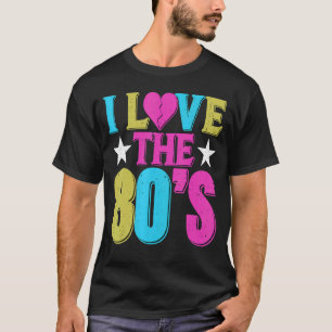 Ik hou van de 80's Retro Vintage uit 1980 T-shirt