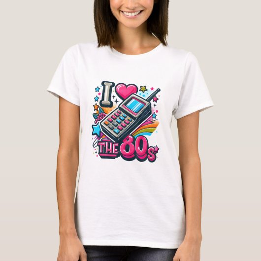 Ik hou van de 80's t-shirt (Voorkant)