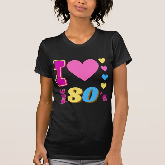 Ik hou van de 80's T-shirt (Voorkant)