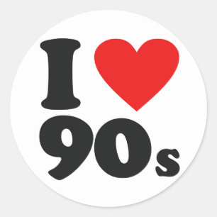 Ik hou van de 90-jarige sticker