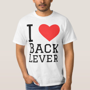 Ik hou van de achterste hendel t-shirt