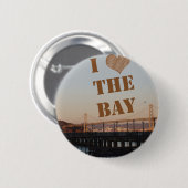 Ik hou van de baai! ronde button 5,7 cm (Voorkant /achterkant)