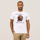Ik hou van de bever... Happy Canada Day! T-shirt (Voorkant volledig)