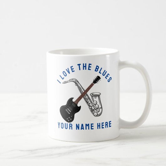 Ik hou van de blauwe ogen koffiemok (Rechts)