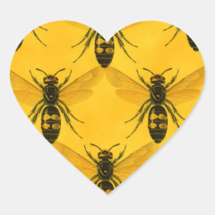 Ik hou van de Bug: Geel jasje Squadron Hart Sticker