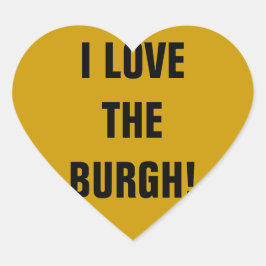 IK HOU VAN DE BURGH! HART STICKER