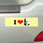 Ik hou van de Dalai Lama Bumpersticker (Op auto)