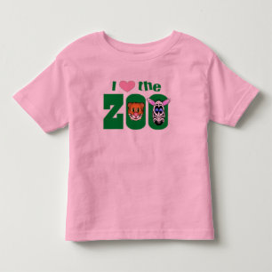 Ik hou van de dierentuin kinder shirts
