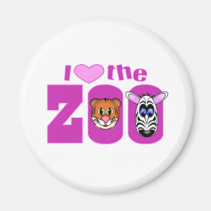 Ik hou van de dierentuin magneet