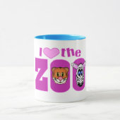 Ik hou van de dierentuin mok (Midden)