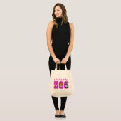 Ik hou van de dierentuin tote bag (Voorkant (model))