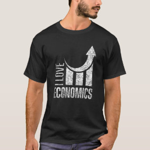 Ik hou van de economie Macro Micro Economist Econo T-shirt