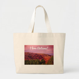 Ik hou van de herfst! grote tote bag