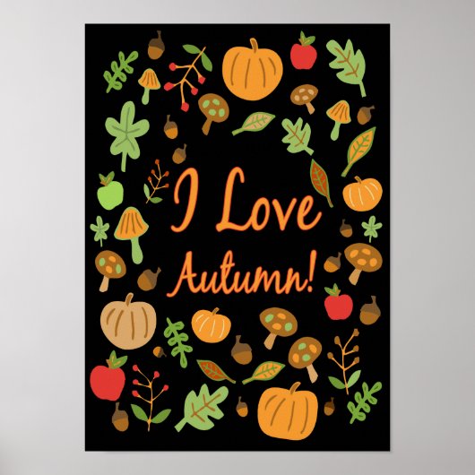 Ik hou van de herfst! poster (Voorkant)