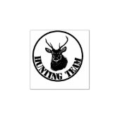 Ik hou van de jacht op herten 	rubberstempel (Afrduk)