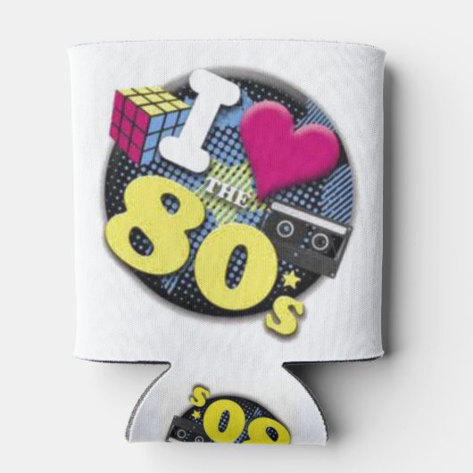 Ik hou van de jaren 80 blikjeskoeler (Achterkant)