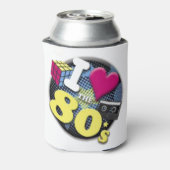 Ik hou van de jaren 80 blikjeskoeler (Blikje Achterkant)