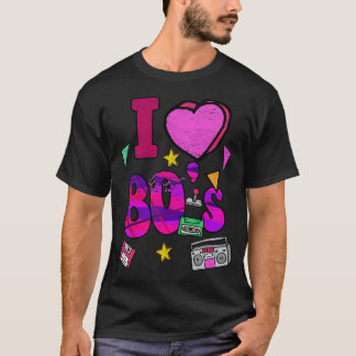 Ik hou van de jaren 80 T-shirt Retro Vintage Eight