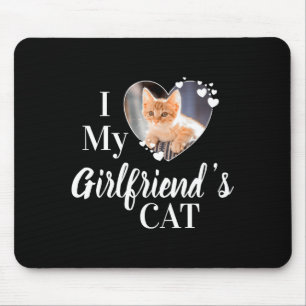 Ik hou van de kat van mijn vriendinnen Custom foto Muismat