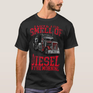 Ik hou van de klei van diesel in de ochtendwolk. t-shirt