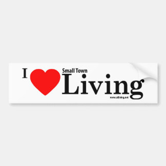 Ik hou van de kleine stad Living Bumpersticker