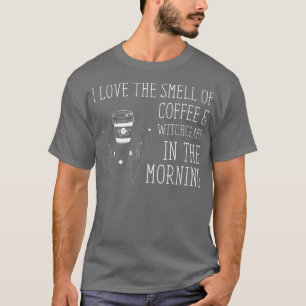 Ik hou van de koffiebranderige heks t-shirt