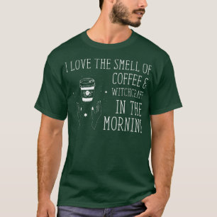 Ik hou van de koffiebranderige heks t-shirt