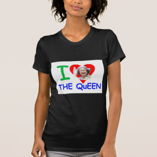 Ik hou van de koningin, koningin Elizabeth II T-shirt