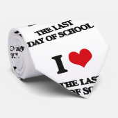 Ik hou van de laatste schooldag stropdas (Opgerold)