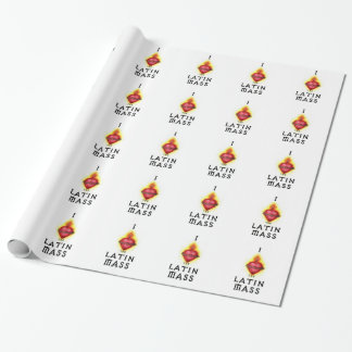 Ik hou van de Latijnse Mass Sacred Heart van Jezus Cadeaupapier