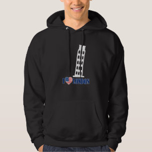 Ik hou van de Londense hoofdtoren van Pisa Italy P Hoodie