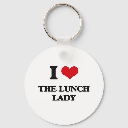 Ik hou van de Lunch Lady Sleutelhanger (Voorkant)