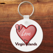 Ik hou van de Maagdeneilanden Sleutelhanger (Voorkant)