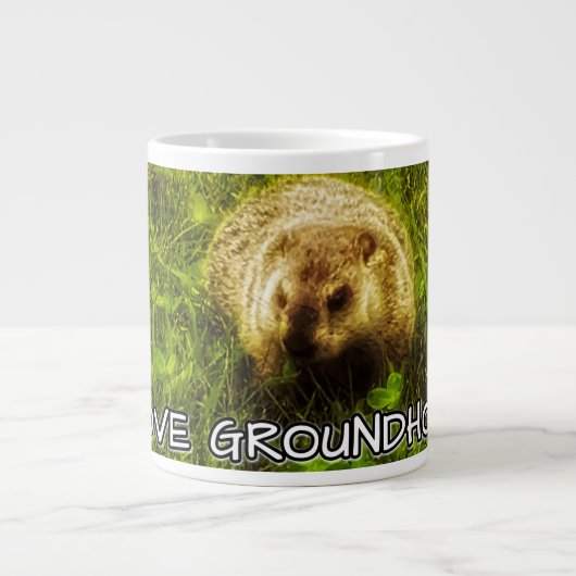 Ik hou van de mok van grondhogs (Voorkant)