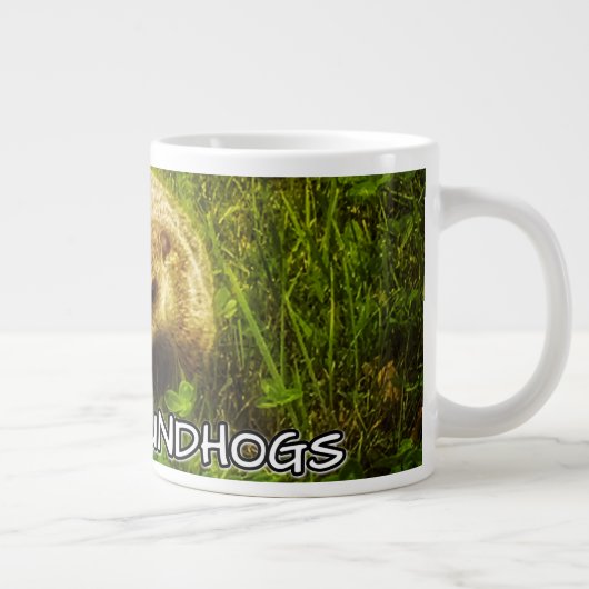 Ik hou van de mok van grondhogs (Rechts)