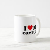 Ik hou van de Mok van mijn computerkoffie (Voorkant rechts)
