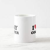 Ik hou van de Mok van mijn computerkoffie (Center)