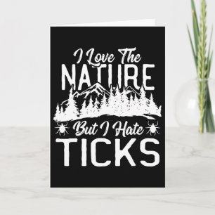 Ik hou van de natuur, maar ik haat teekjes hiking kaart