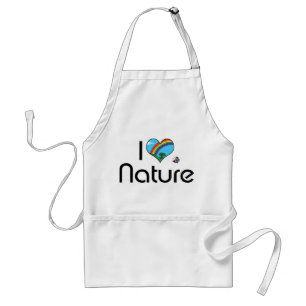 Ik hou van de natuur standaard schort