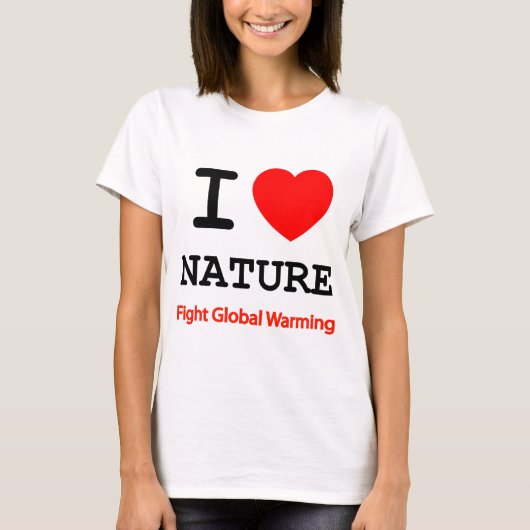 Ik hou van de natuur t-shirt (Voorkant)
