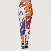 Ik hou van de Nederlandse vlag Funny Leggings (Achterkant)