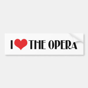 Ik hou van de opera bumpersticker