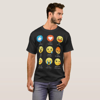 Ik hou van de Piano Emoji Emoticon Graphic Tee Shi T-shirt