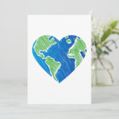 Ik hou van de Planet Earth Day Recyclen (Staand voorkant)