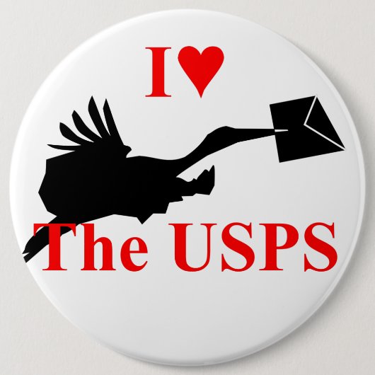 Ik hou van de Post Kantoor Button (Voorkant)