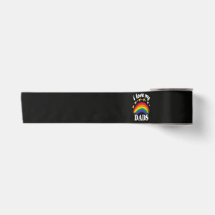 Ik hou van de regenboog trots van mijn papa's lint