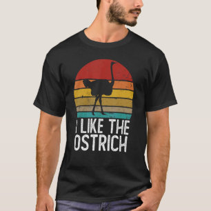Ik hou van de Shirt van Ostriches, Vintage 80-70-j